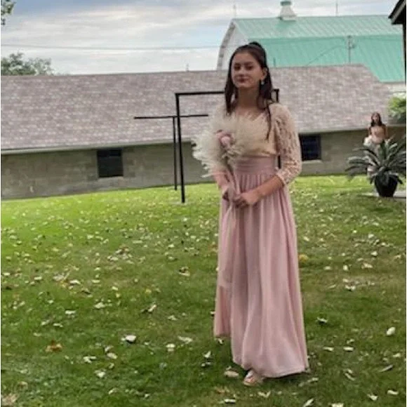 Christina Wu junior bridesmaid dress.